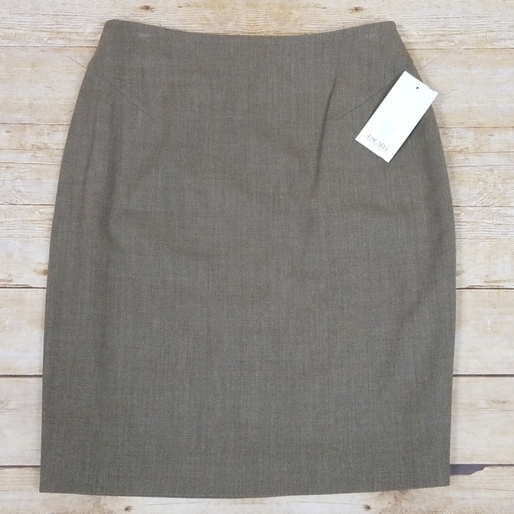 Escada Elements Virgin Wool Rock Skirt